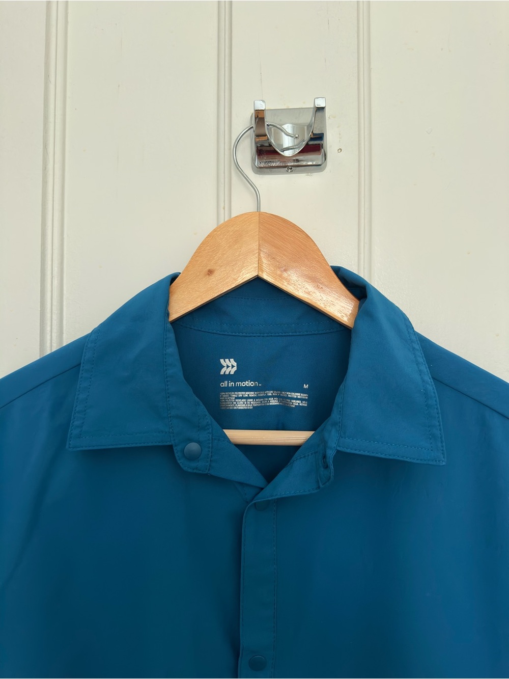 all in motion Men's Short-Sleeve Button-Down Shirt โ Teal - Picture 2 of 5